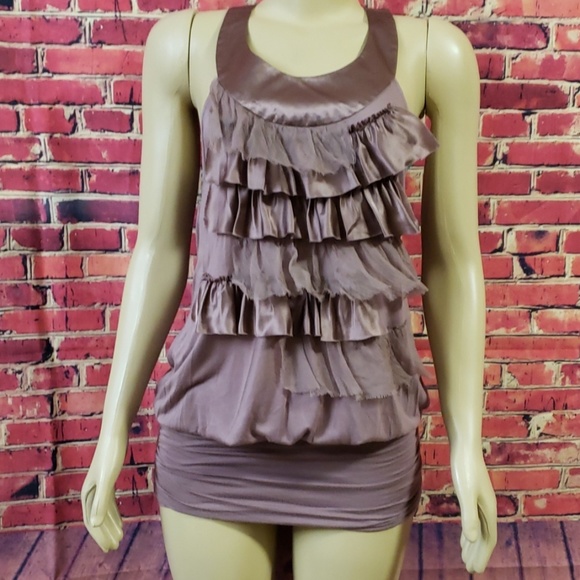 GUESS RIA RUFFLE TUNIC HAZY DAY SIZE XS !!

Color - Picture 3 of 7